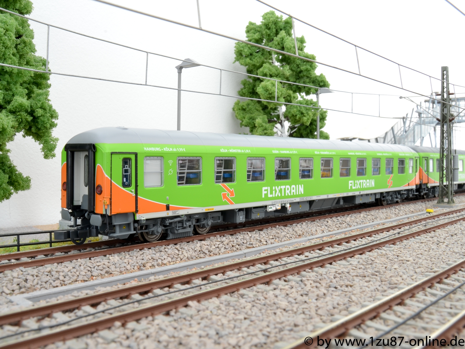 LS Models H0 - 46012 - Personenwagen - Edelstahl-Prototyp Eurofima